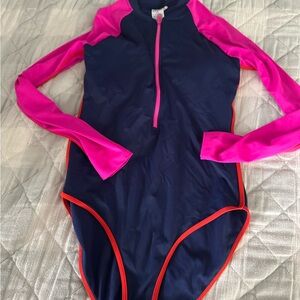 Boden Women’s Navy and Pink One Piece Swimsuit’s
